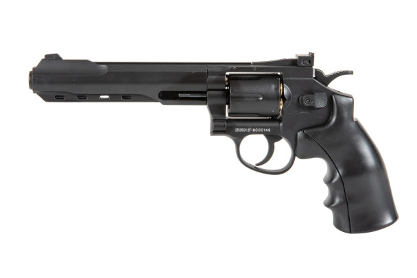 Well G296C Airsoft Revolver 6" CO2 Full Metal – Black
