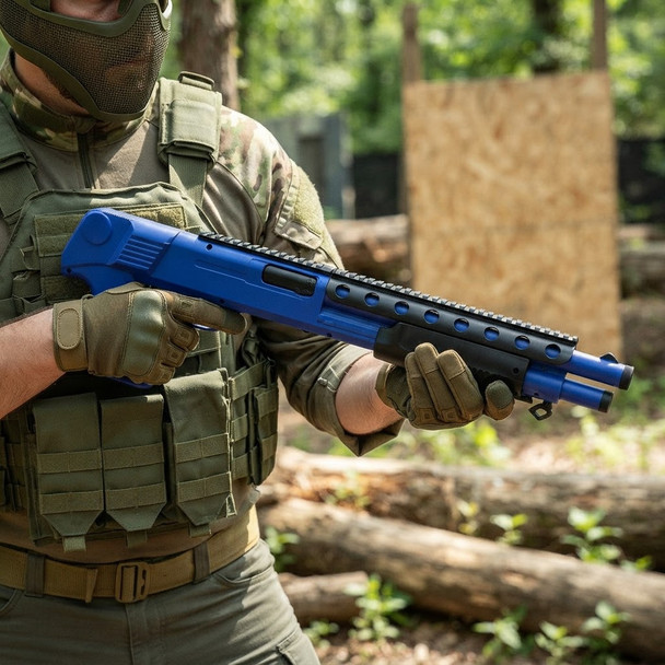 Double Eagle M309 Pump Action Shotgun in Blue