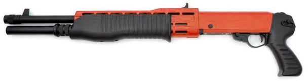 Double Eagle M63 Tri Shot Spas 12 Shotgun in Orange/Black