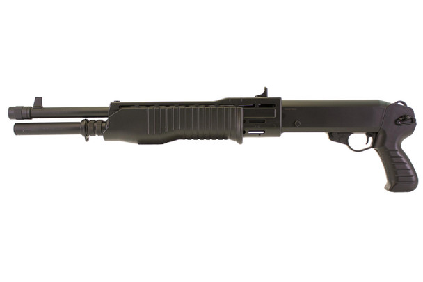 Double Eagle M63 Tri Shot Spas 12 Airsoft Shotgun in Black