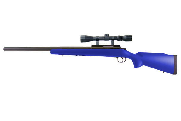 Double Eagle M61 Spring-Powered Airsoft Sniper Rifle in Blue