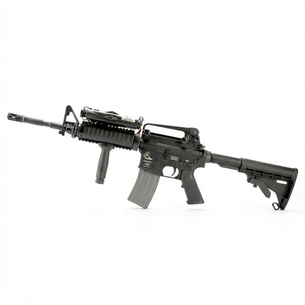 Right side view of the Classic Army Armalite M15A4 R.I.S Airsoft Rifle featuring a front rail system and magazine.