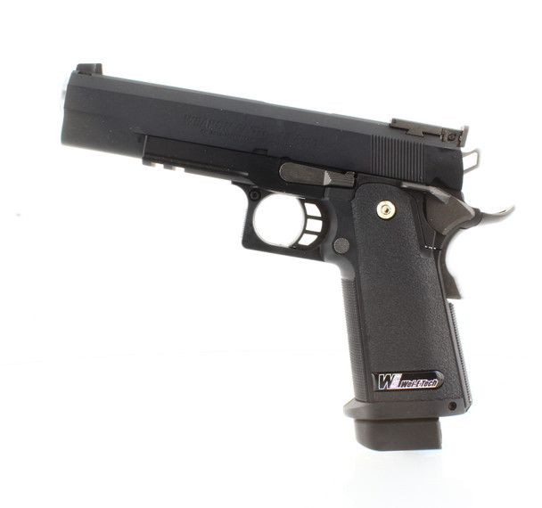 WE Tech Hi-Capa 5.1 R Version Gas Blowback Airsoft Pistol in Black