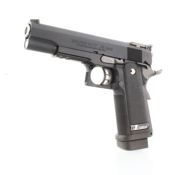WE Tech Hi-Capa 5.1 R Version Gas Blowback Airsoft Pistol in Black