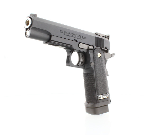 WE Tech Hi-Capa 5.1 R Version Gas Blowback Airsoft Pistol in Black