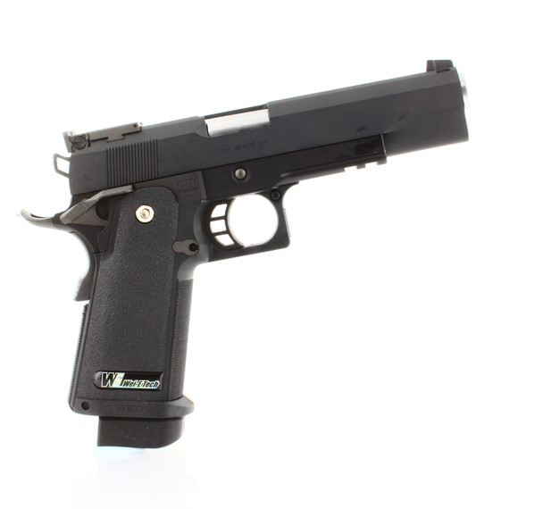 WE Tech Hi-Capa 5.1 R Version Gas Blowback Airsoft Pistol in Black