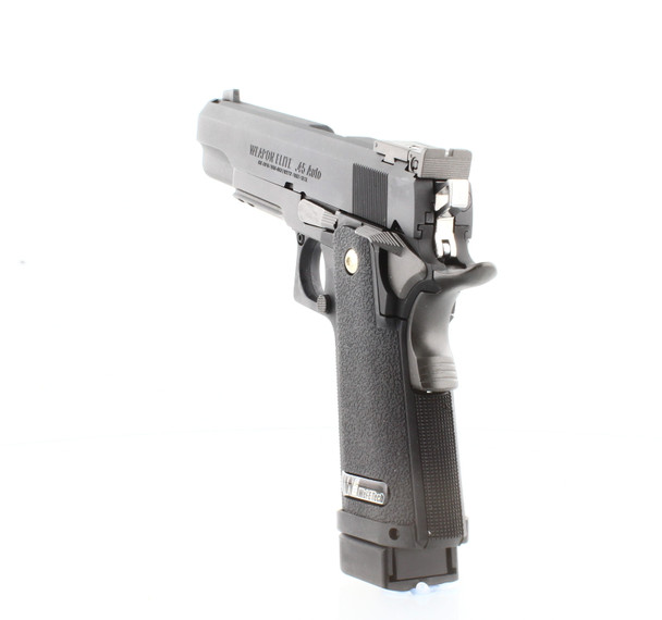 WE Tech Hi-Capa 5.1 R Version Gas Blowback Airsoft Pistol in Black
