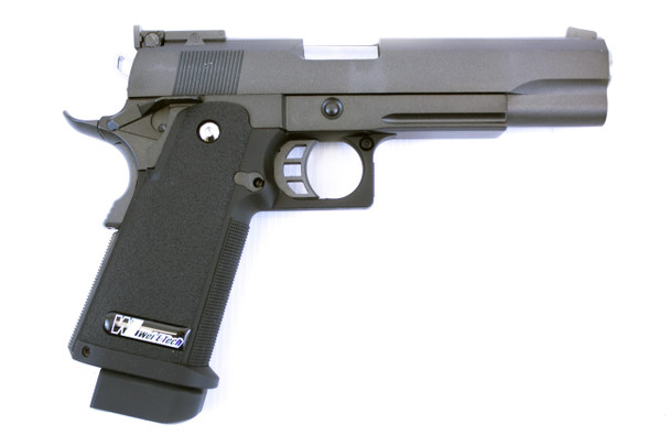 WE Tech Hi-Capa 5.1 R Version Gas Blowback Airsoft Pistol in Black