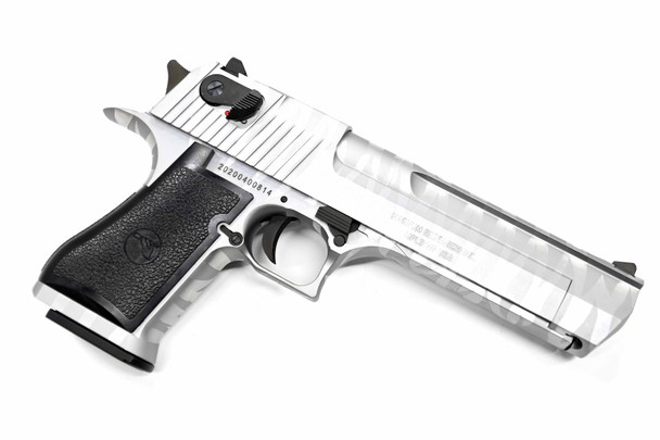 WE/Cybergun Desert Eagle .50AE GBB in Silver With Tiger Stripes