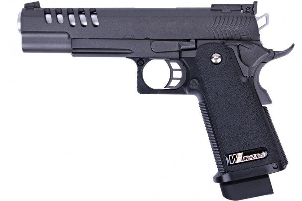 WE HI CAPA 5.1K Model Replica Full Metal Gas Blowback Airsoft Pistol in Black (Auto)