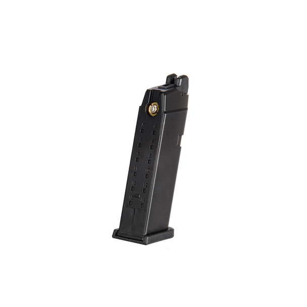 WE Tech EU/G19-23 Series Gas Blowback Airsoft Pistol Magazine 22 Rounds in Black