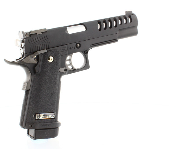 WE Tech H-Capa 5.1 K-Version Lightened Gas Blowback Airsoft Pistol in Black