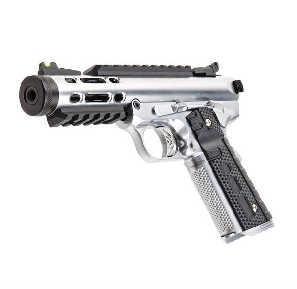 WE Tech GALAXY 1911 Series GBB Pistol in Silver
