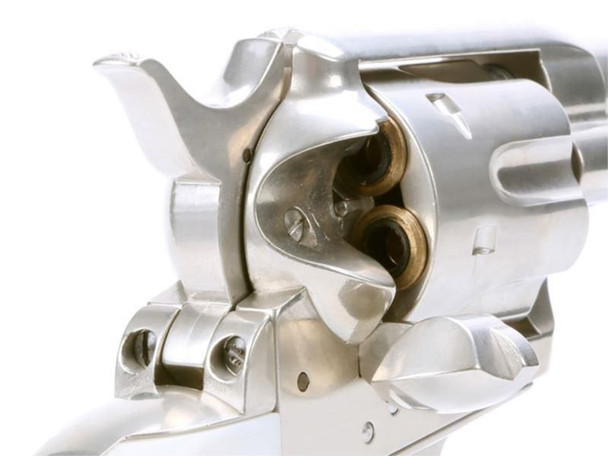 King Arms SAA .45 Peacemaker Airsoft Revolver in Silver (Long Ver)