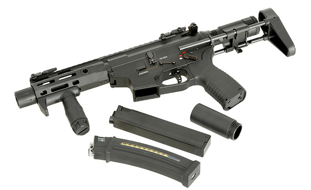 Cyma Platinum CM106 PDW AR15 AEG Airsoft Rifle in Black