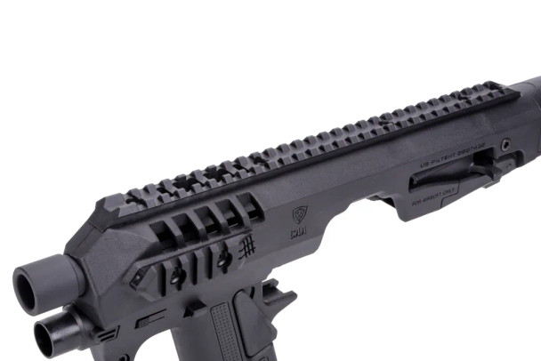 CAA Airsoft MICRO RONI G5 Pistol-Carbine Conversion for P320 M17 & M18 in Tactical Black