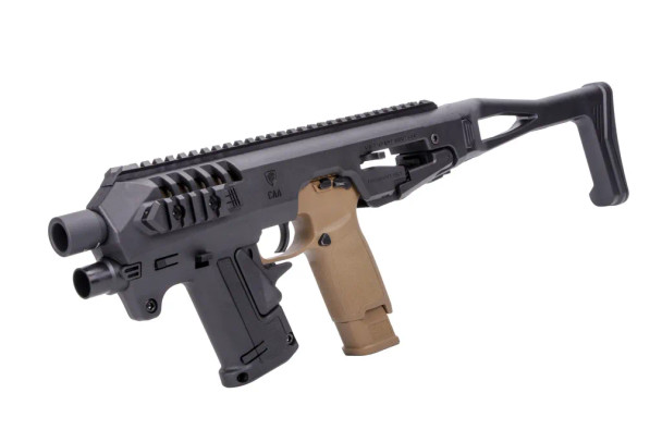 CAA Airsoft MICRO RONI G5 Pistol-Carbine Conversion for P320 M17 & M18 in Tactical Black