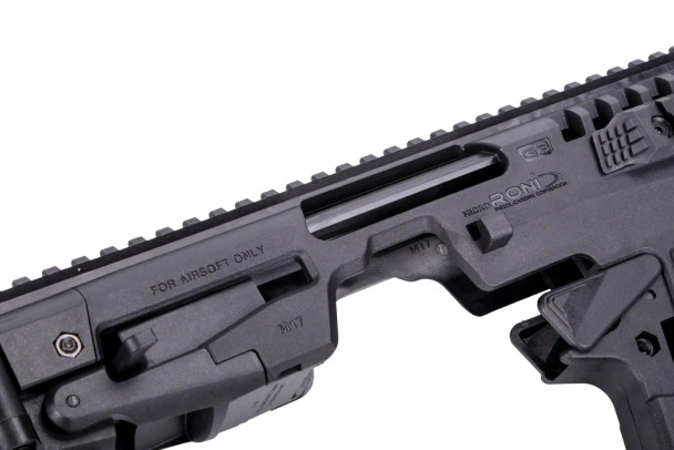 CAA Airsoft MICRO RONI G5 Pistol-Carbine Conversion for P320 M17 & M18 in Tactical Black