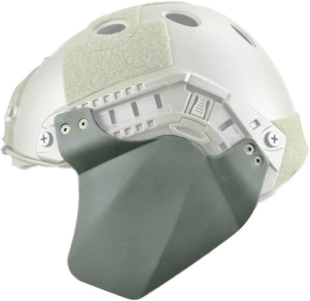 nHelmet Airsoft Helmet Rail Mounted Side Protector Covers in Foliage Green