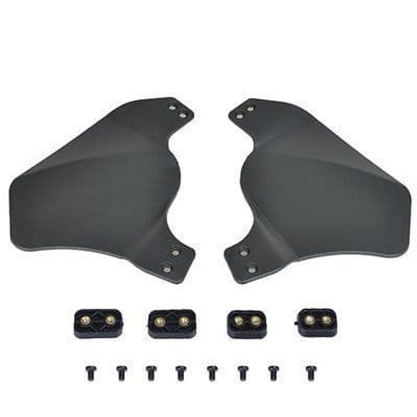 nHelmet Airsoft Helmet Rail Mounted Side Protector Covers in Black