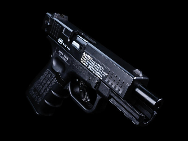 ASG ISSC M22 CO2 Blowback Airsoft Pistol in Tactical Black
