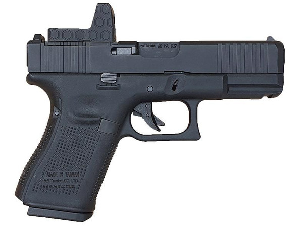 WE Tech EU19 Series Gen 5 Gas Blowback Pistol MOS/RMR Plate in Black