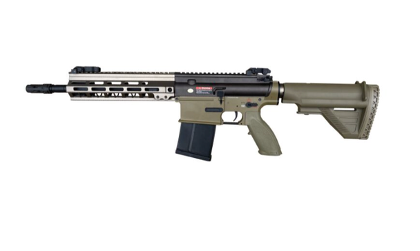 Golden Eagle 417 Full Metal AEG Airsoft Rifle with Mosfet in Tan