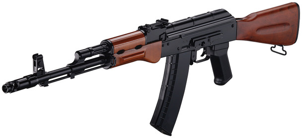 ICS AK74 AEG Metal Airsoft Rifle in Wood Finish ICS AK74 AEG Metal Airsoft Rifle in Wood Finish
