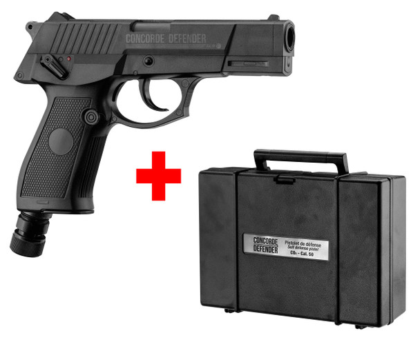 Concorde Defender Co2 Cal.50 Semi Auto Paintball Marker Airsoft Pistol in Black