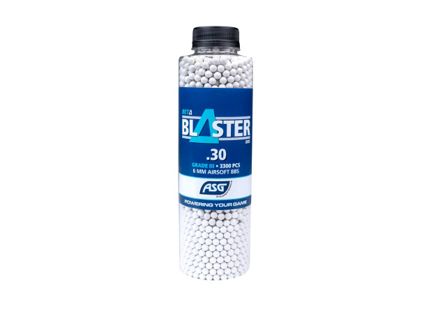 ASG Beta Blaster Airsoft White BB Pellets 3300 x 0.30g in Bottle