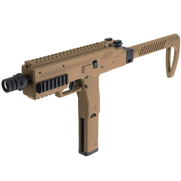 VORSK VMP-1 SMG Gas Blowback Airsoft Sub Machine Gun in Desert Tan VORSK VMP-1 SMG Gas Blowback Airsoft Sub Machine Gun in Desert Tan