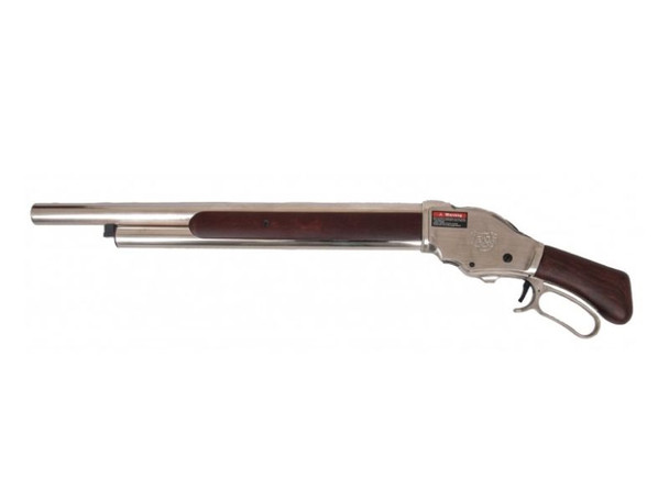 Golden Eagle M1887 Medium Gas Shell Ejecting Shotgun in Real Wood - Silver Golden Eagle M1887 Medium Gas Shell Ejecting Shotgun in Real Wood - Silver