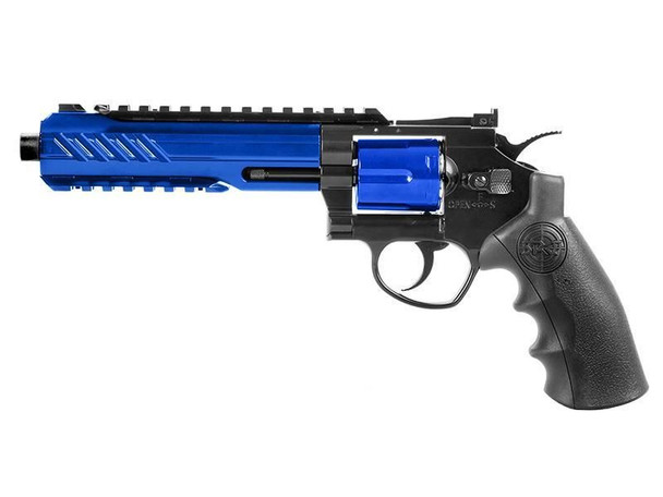 SRC TITAN 6" Co2 Full Metal Airsoft Revolver in Two Tone Blue