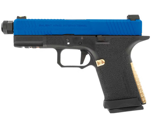 SAI Utility BLU Compact RMR-Cut Slide Gas Blowback Airsoft Pistol in Blue