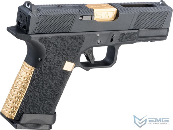 SAI Utility BLU Compact RMR-Cut Slide Gas Blowback Airsoft Pistol in Black