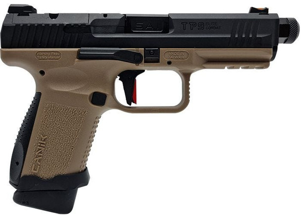 Cybergun CANiK TP9 Elite Combat Gas Blowback Airsoft Pistol in Dual Tone Tan