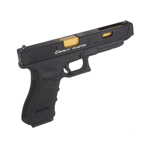 E&C EU34 Combat Master Gas Blowback Airsoft Pistol in Black