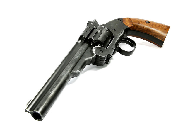 WinGun Major 3 1877 Break Top Antique CO2 Airsoft Revolver in Black