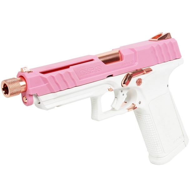 G&G Armament GTP9 Limited Edition Gas Blowback Airsoft Pistol in Pink & White