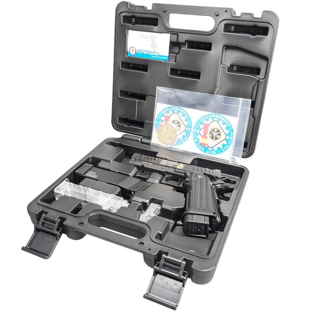 G&G Armament STP45 PRO 8" (EU) Gas Blowback Airsoft Pistol in Black