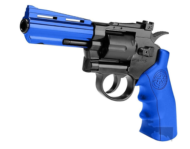 SRC TITAN 4" CO2 Powered Full Metal Airsoft Revolver in Blue