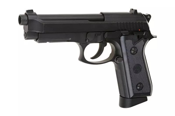 KWC PT92 Replica CO2 Gas Blowback Airsoft Pistol in Black