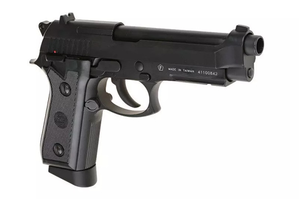 KWC PT92 Replica CO2 Gas Blowback Airsoft Pistol in Black