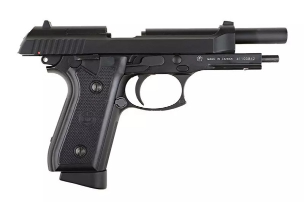 KWC PT92 Replica CO2 Gas Blowback Airsoft Pistol in Black
