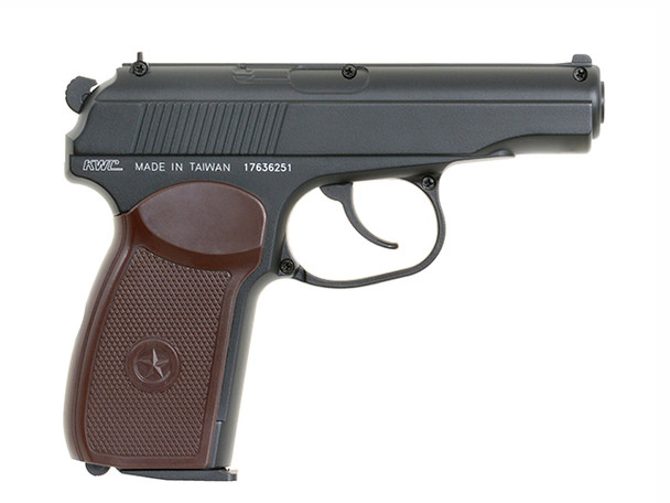 KWC PM Makarov MKV CO2 Blowback Airsoft Pistol in Black