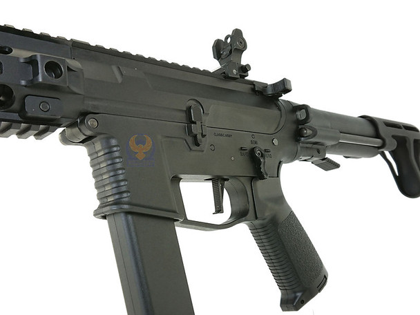 Classic Army PX9 X9 Airsoft AEG Submachine Gun with Stick Magazine in Black