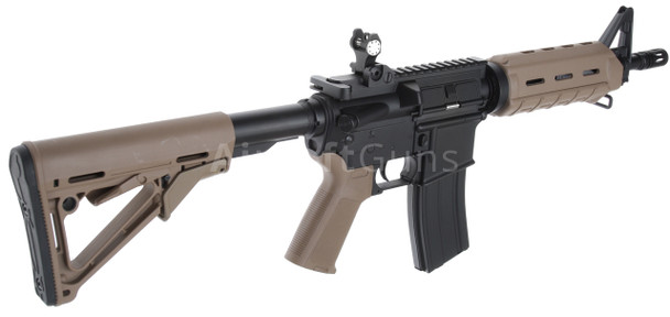 A&K MOE M4 Airsoft AEG Rifle Short CQB Version in Desert Tan
