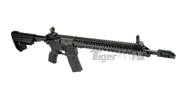 A&K AXR DH M4 Diamond Head Airsoft Rifle AEG Long Version in Black