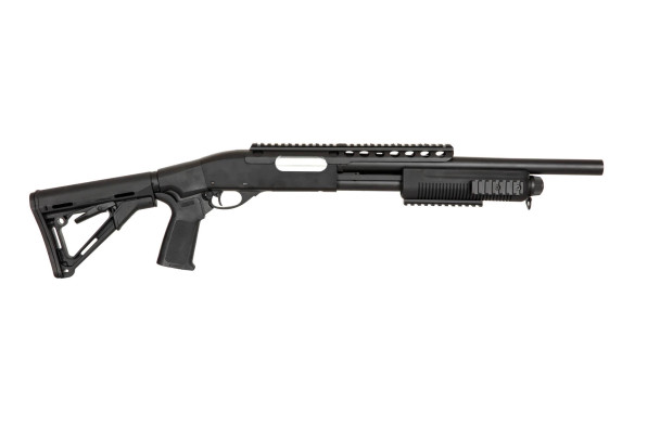 A&K SXR-002 Tactical Pump Action Airsoft Shotgun in Black