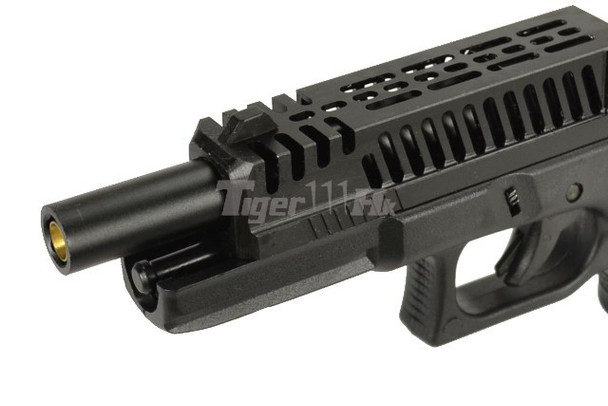 Army Armament R34-D Custom EU34 CNC Airsoft Pistol Aluminum Slide in Black